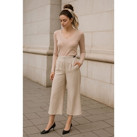 Day Birger Et Mikkelsen Women Med Spun Silk Sweater Quiet Luxury Minimalist - Picture 2 of 15